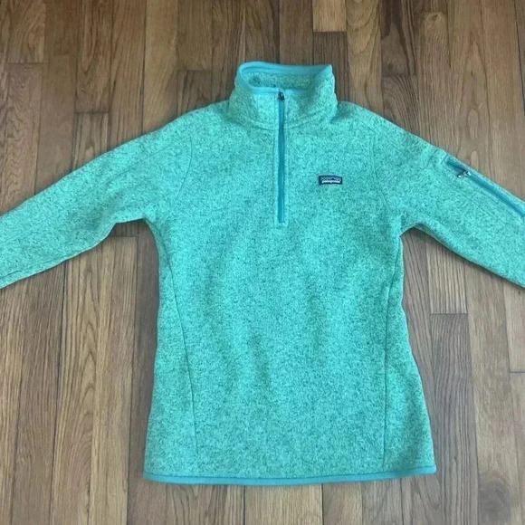 Patagonia Better Sweater Pullover 1/4 Zip Fleece Green Womens Size XS - Picture 2 of 8